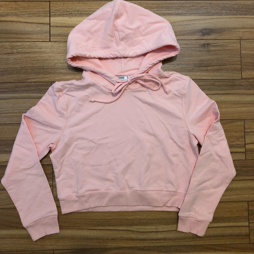 Good American cropped hoodie